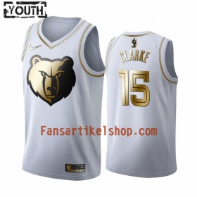 NBA Memphis Grizzlies Trikot Brandon Clarke 15 Nike 2019-2020 Weiß Golden Edition Swingman - Kinder